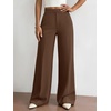 image:imageBTFBM Womens Dress Pants Wide Leg High Waisted 2026 FallBrown