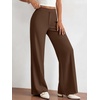 image:imageBTFBM Womens Dress Pants Wide Leg High Waisted 2026 FallBrown