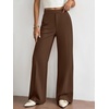 image:imageBTFBM Womens Dress Pants Wide Leg High Waisted 2026 FallBrown