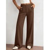 image:imageBTFBM Womens Dress Pants Wide Leg High Waisted 2026 FallBrown