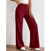 image:imageBTFBM Womens Dress Pants Wide Leg High Waisted 2026 FallBurgundy