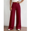 image:imageBTFBM Womens Dress Pants Wide Leg High Waisted 2026 FallBurgundy