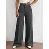 image:imageBTFBM Womens Dress Pants Wide Leg High Waisted 2026 FallDark Grey