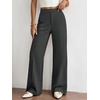 image:imageBTFBM Womens Dress Pants Wide Leg High Waisted 2026 FallDark Grey