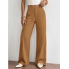 image:imageBTFBM Womens Dress Pants Wide Leg High Waisted 2026 FallKhaki