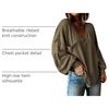 image:imageBTFBM Long Sleeve Shirts for Women 2026 Fall TopsSolid Army Green