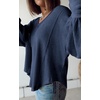 image:imageBTFBM Long Sleeve Shirts for Women 2026 Fall TopsSolid Blue