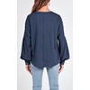 image:imageBTFBM Long Sleeve Shirts for Women 2026 Fall TopsSolid Blue