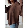 image:imageBTFBM Long Sleeve Shirts for Women 2026 Fall TopsSolid Caramel