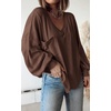 image:imageBTFBM Long Sleeve Shirts for Women 2026 Fall TopsSolid Caramel