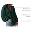 image:imageBTFBM Long Sleeve Shirts for Women 2026 Fall TopsSolid Dark Green