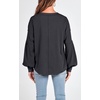 image:imageBTFBM Long Sleeve Shirts for Women 2026 Fall TopsSolid Dark Grey
