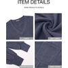 image:imageBTFBM Long Sleeve Shirts for Women 2026 Fall TopsSolid Dark Grey Blue
