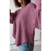 image:imageBTFBM Long Sleeve Shirts for Women 2026 Fall TopsSolid Dusty Pink