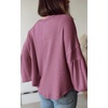 image:imageBTFBM Long Sleeve Shirts for Women 2026 Fall TopsSolid Dusty Pink