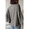 image:imageBTFBM Long Sleeve Shirts for Women 2026 Fall TopsSolid Grey
