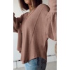 image:imageBTFBM Long Sleeve Shirts for Women 2026 Fall TopsSolid Khaki