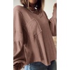 image:imageBTFBM Long Sleeve Shirts for Women 2026 Fall TopsSolid Khaki