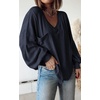 image:imageBTFBM Long Sleeve Shirts for Women 2026 Fall TopsSolid Navy