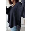 image:imageBTFBM Long Sleeve Shirts for Women 2026 Fall TopsSolid Navy