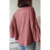 image:imageBTFBM Long Sleeve Shirts for Women 2026 Fall TopsSolid Pink