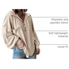 image:imageBTFBM Long Sleeve Shirts for Women 2026 Fall TopsTurndown Apricot