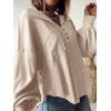 image:imageBTFBM Long Sleeve Shirts for Women 2026 Fall TopsTurndown Apricot