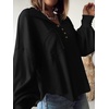 image:imageBTFBM Long Sleeve Shirts for Women 2026 Fall TopsTurndown Black
