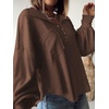 image:imageBTFBM Long Sleeve Shirts for Women 2026 Fall TopsTurndown Caramel