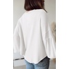 image:imageBTFBM Long Sleeve Shirts for Women 2026 Fall TopsWhite