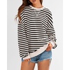 image:imageBTFBM Oversized Sweatshirt For Women 2026 FallBeige Black