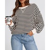 image:imageBTFBM Oversized Sweatshirt For Women 2026 FallBeige Black