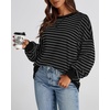 image:imageBTFBM Oversized Sweatshirt For Women 2026 FallBlack Dark Grey