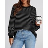 image:imageBTFBM Oversized Sweatshirt For Women 2026 FallBlack Dark Grey