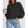 image:imageBTFBM Oversized Sweatshirt For Women 2026 FallBlack Dark Grey