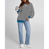 image:imageBTFBM Oversized Sweatshirt For Women 2026 FallBlack White