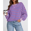 image:imageBTFBM Oversized Sweatshirt For Women 2026 FallBlue Pink