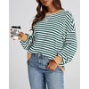 image:imageBTFBM Oversized Sweatshirt For Women 2026 FallGreen White