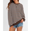 image:imageBTFBM Oversized Sweatshirt For Women 2026 FallGrey Brown