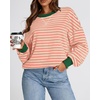 image:imageBTFBM Oversized Sweatshirt For Women 2026 FallLight Orange Apricot