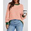 image:imageBTFBM Oversized Sweatshirt For Women 2026 FallLight Orange Apricot