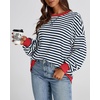 image:imageBTFBM Oversized Sweatshirt For Women 2026 FallNavy White