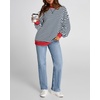 image:imageBTFBM Oversized Sweatshirt For Women 2026 FallNavy White