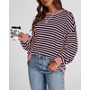 image:imageBTFBM Oversized Sweatshirt For Women 2026 FallPink Navy