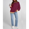 image:imageBTFBM Oversized Sweatshirt For Women 2026 FallRed Navy