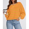 image:imageBTFBM Oversized Sweatshirt For Women 2026 FallYellow Orange