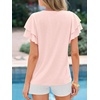 image:imageBTFBM Ruffle Sleeve Summer Tops for Women 2026Pink