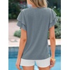 image:imageBTFBM Ruffle Sleeve Summer Tops for Women 2026Sage Green