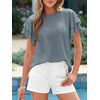 image:imageBTFBM Ruffle Sleeve Summer Tops for Women 2026Sage Green
