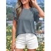 image:imageBTFBM Ruffle Sleeve Summer Tops for Women 2026Sage Green